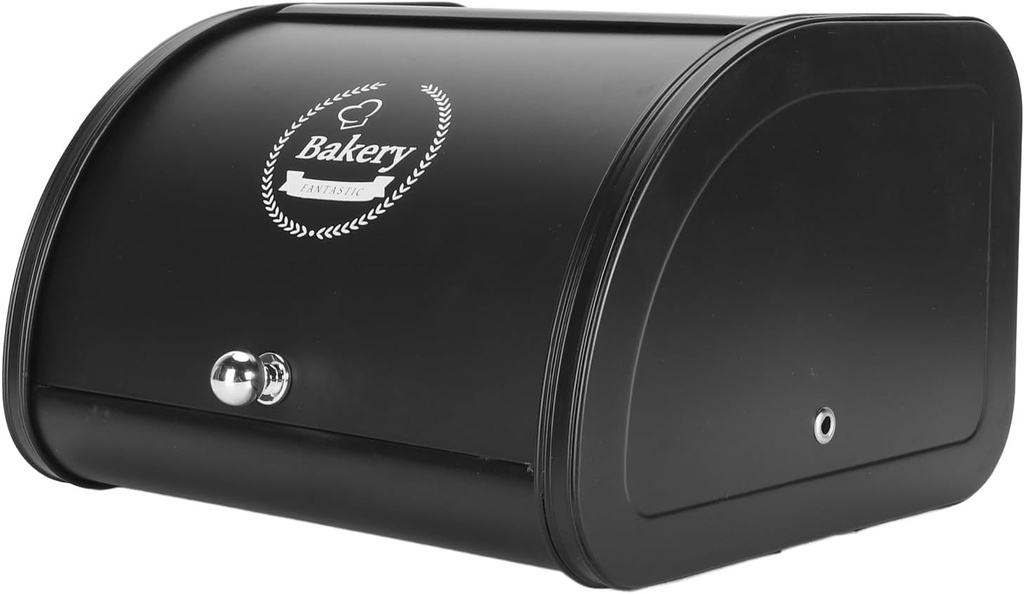 Metal Bread Box Bread Storage Container Kitchen Countertop Bread Bin Stylish Bread Box Kitchen Bread Container Box Bread Holder Container for Kitchen Home (Roll Lid)