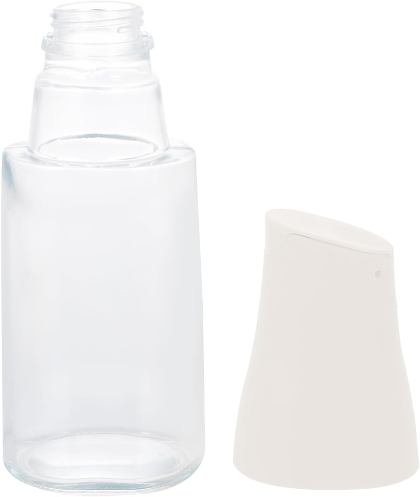 PRETYZOOM 1pc Automatic Opening and Closing Glass Dispenser Bottle Elegant Seasoning Container for Kitchen Easy Pour Oil Bottle for Sauce Dressing and Flavoring