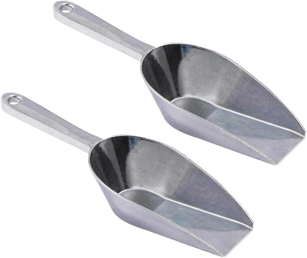 Alipis 4pcs Aluminum Alloy Ice Scoop for Supermarkets and Bars and Multi-functional Ice Shovel Easy to Clean for Utensils