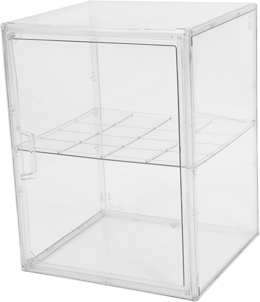 Bread Box for Kitchen Countertop Double Layer Bread Holder for Freshness Storage and Display