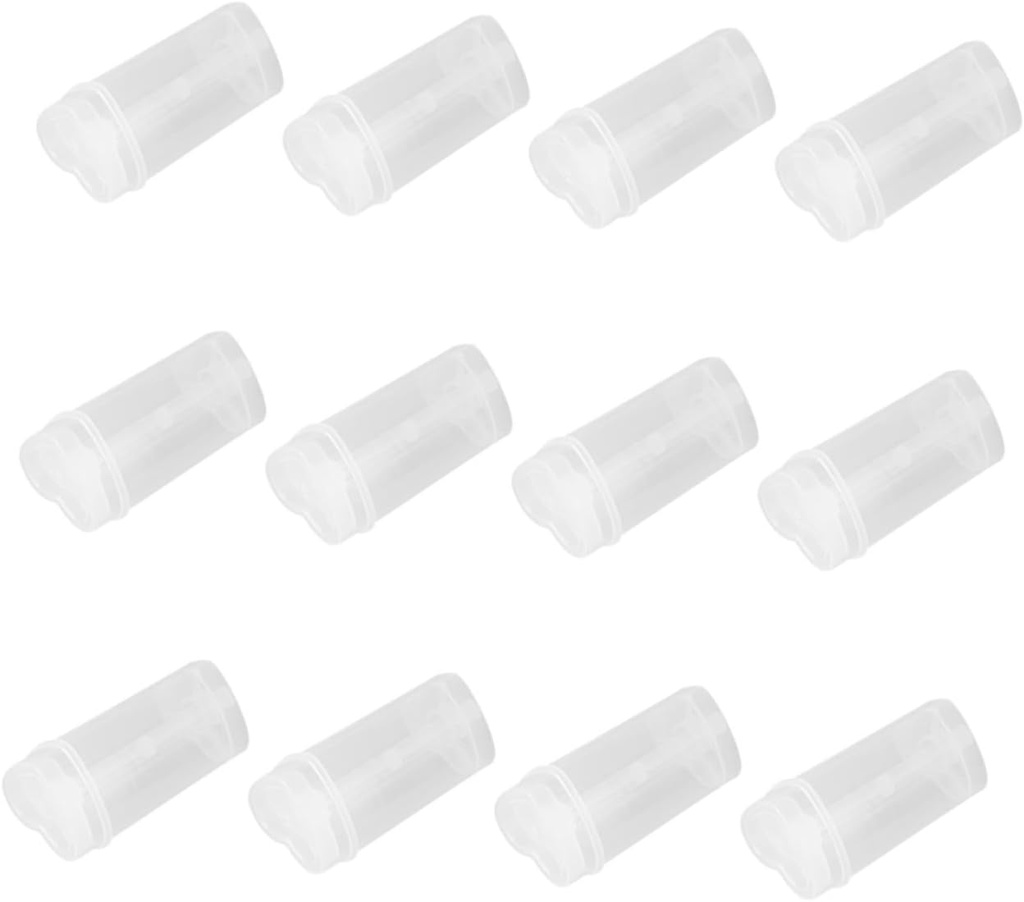 Happyyami 12pcs Heart Plastic Pushable Cake Holders Cupcake Containers for Wedding Party DIY Decoration Reusable Safe Edible Plastic