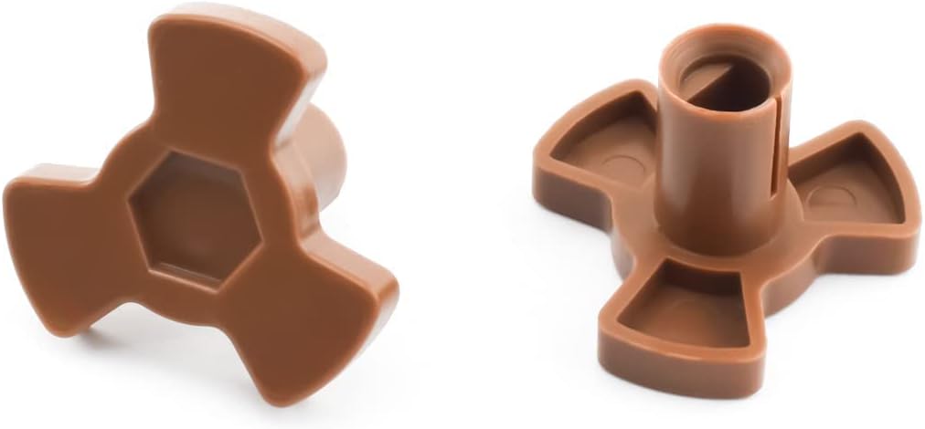 SDTC Tech 2 PCS Microwave Oven Turntable Coupler Y-Shaped Shaft Holder Glass Tray Guide Support with "D" Port for 12-14mm Height Roller