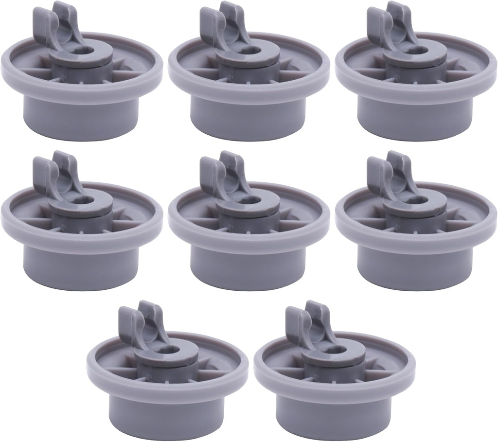 BlueStars 165314 Dishwasher Lower Rack Wheel - Compatible for Bosch & Kenmore Dishwashers - Replaces 420198 423232 AP2802428 PS8697067 - Easy to Install - PACK OF 8