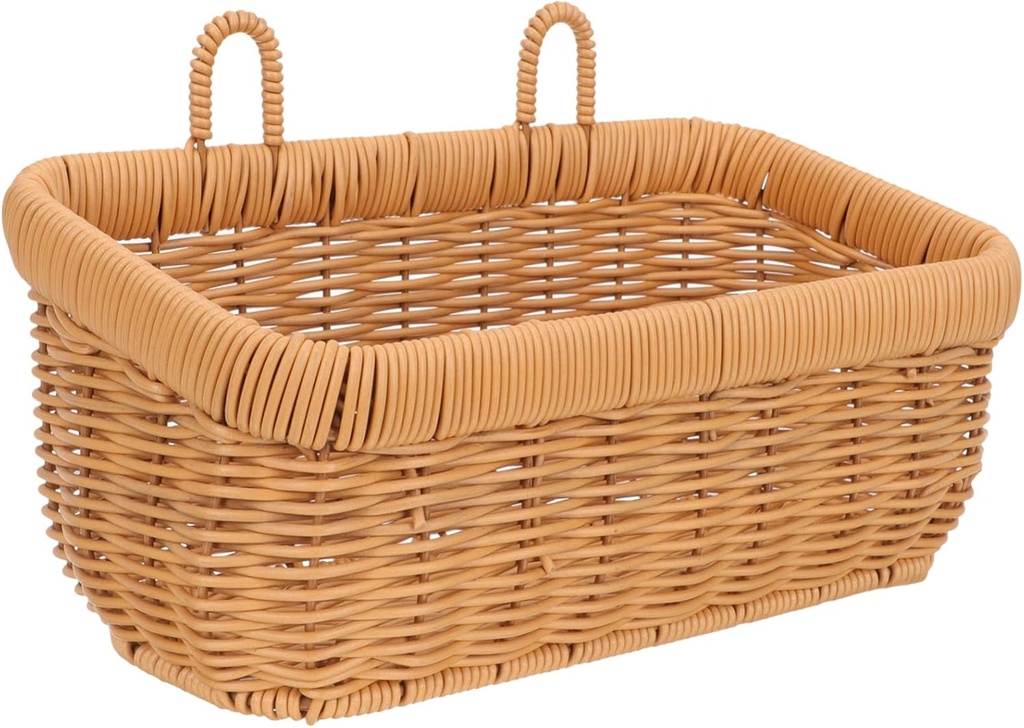 Hanging Storage Basket for Kitchen and Home Imitation Rattan Organizer for Fruits Vegetables and Sundries Lightweight Wall Decoration for Rustic and Farmhouse Style