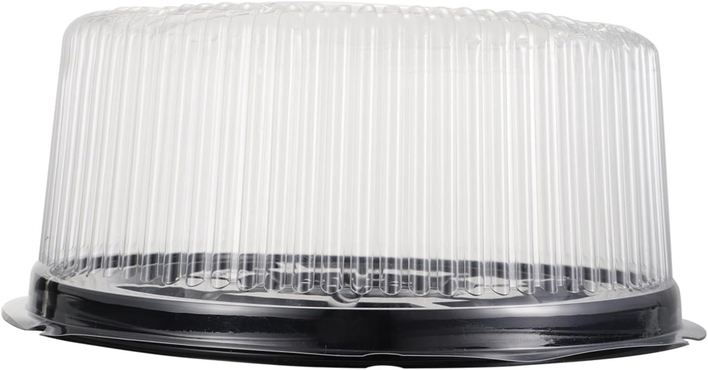 5pcs Transparent Cake Boxes with Non Slip Base Protective Covers Bakery Dessert Packing Containers for Cakes Cupcakes Pastries Safe Food Grade Plastic Packaging