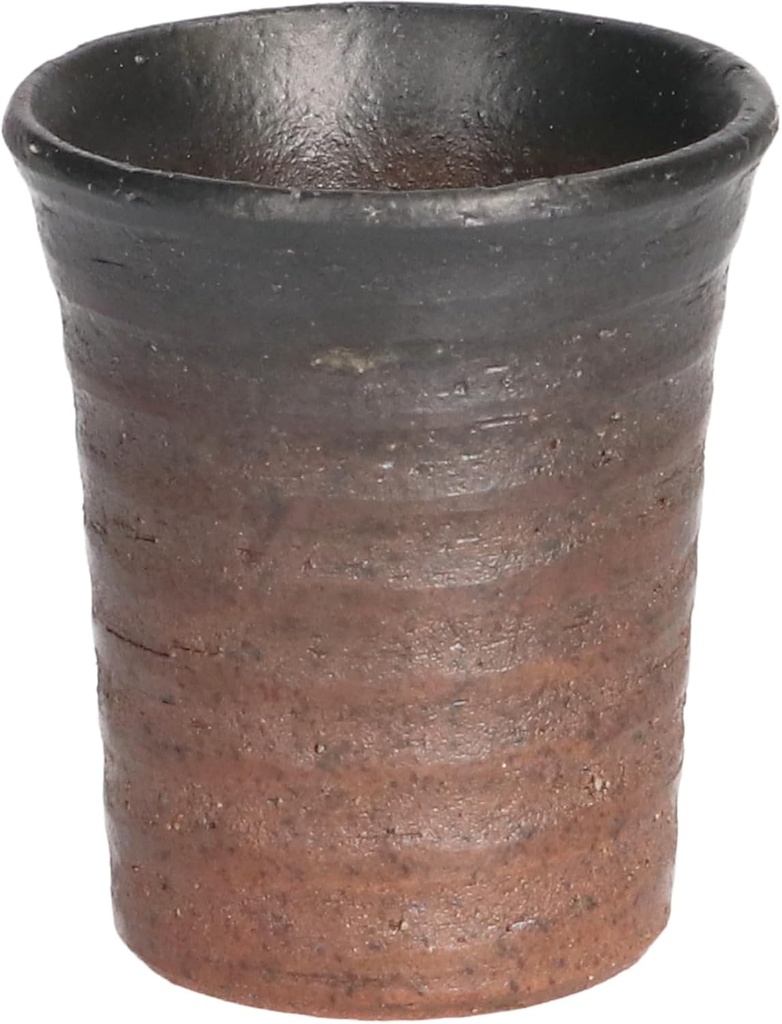 Mino Ware 131-1762 Guinomi, Iga Kurobuki