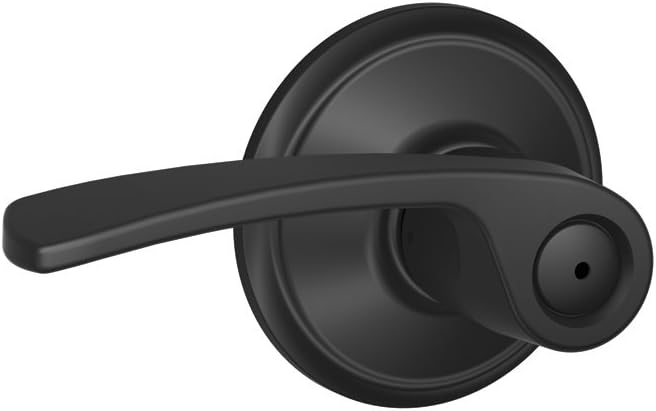 Schlage FA40MER622 Merano Privacy Lever, Matte Black