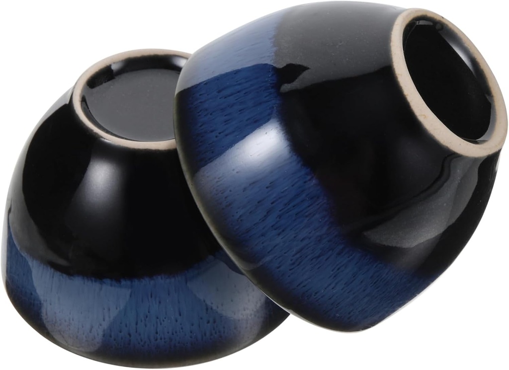 2pcs Japanese Style Ceramic Sake Cups Elegant Glaze Wine Cups for Sake Tea Smooth Touch and Quality Craftsmanship for Home Use and Gatherings