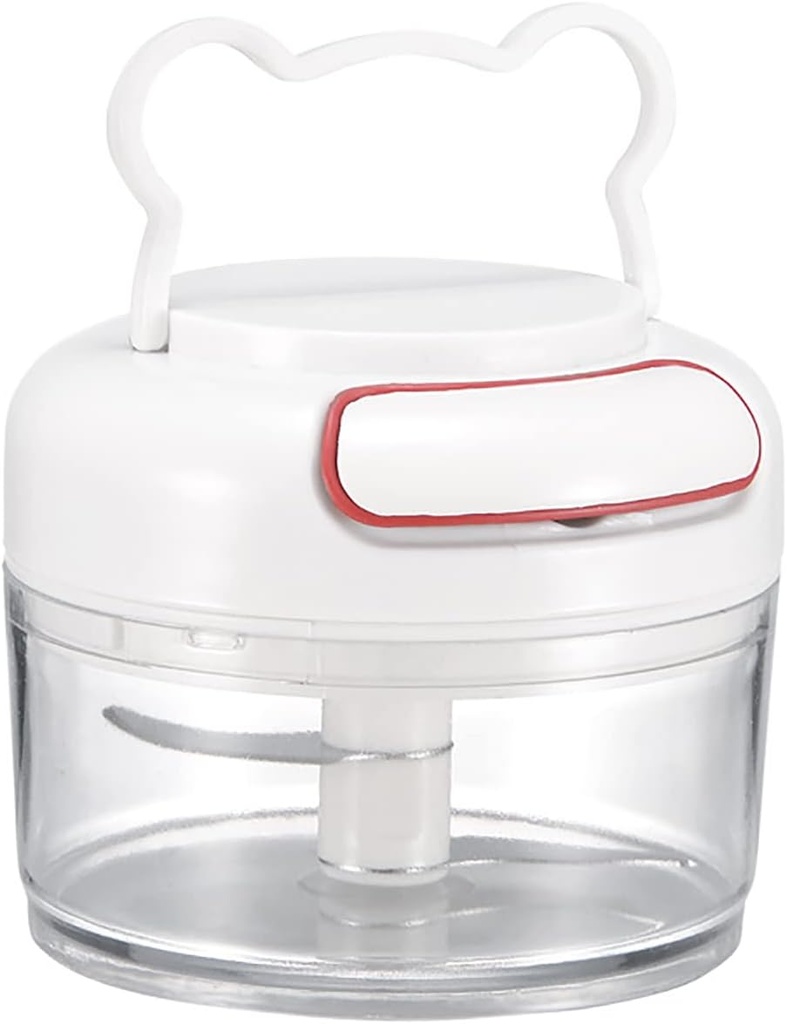 Manual Food Chopper for Vegetable Fruits Nuts Onions Garlic Ginger Chili Spice Herbs, Mini Chopper Hand Pull Mincer Blender Mixer Food Processor, Hand Pull String Portable Choppers Cutter with Handle