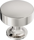 Amerock BP37102PN | Kitchen Cabinet Knob | Polished Nickel | Everett | 1-5/16 inch (33mm) Diameter | Cabinet Hardware | Round Furniture Knob | Dresser Drawer Knob