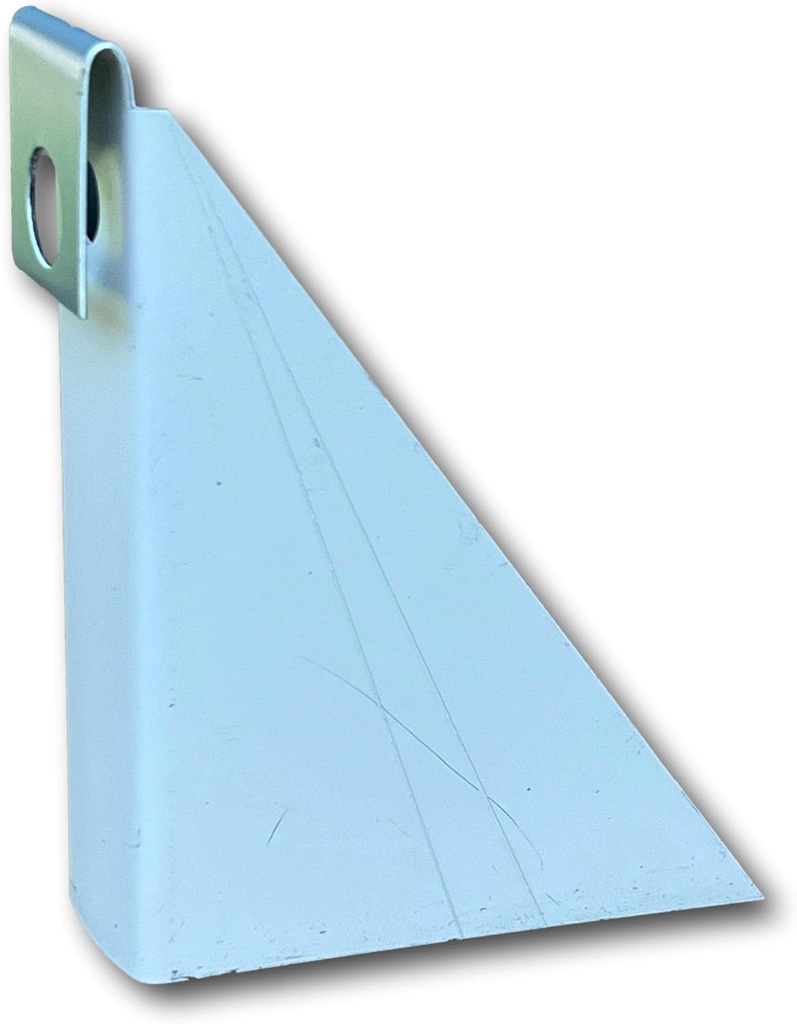 5 inch (Large) White Gutter Wedge - for Angled Fascia 5/12-10/12 Pitch Roof (Package of 10)
