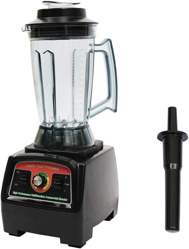 Commercial Countertop, 3.9L Food Processor Mixer 2800W Heavy Duty Frozen Fruit Juicer Food Processor Machine Ice Crusher Large Smoothie Ice Cream Maker