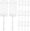 Zerodeko 30pcs Clear Push-up Cake Shooter Containers with Lids Round Cake Holder for Desserts Food-safe Plastic Treat Dispensers for Bakeries and Parties