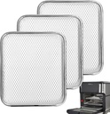 3-Pack Cooking Crisper Trays: Mesh Stainless Steel Replacement Trays Fit Instant Pot Air Fryer Oven 10QT - Max Airflow - BPA-Free - Teflon-Free - 2025