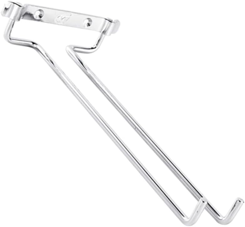 Garneck Hanging Wine Glasses Hanger Single Row Wine Cup Shelf Iron Goblet Holder Upside down