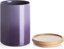 Sweejar Ceramic Food Storage Jar, Stackable Kitchen Canisters, Containers with Airtight Seal Wooden Lid for Serving Coffee Bean, Flour, Tea, Cookies, Spice and More - 58 Fl Oz (Gradient Purple)