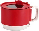 Mini Electric Cooking Pot with Foldable Handle Quick Heating Ideal for Home Kitchen Portable Cooking Pot for Soups Stews Noodles (US Plug)