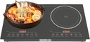 1200W Dual Zone Induction Cooktop, 2 Burner Electric Stove w/ 8 Power Levels & Timer, 12" Built-in/Portable Design for Home, RV, Dorm