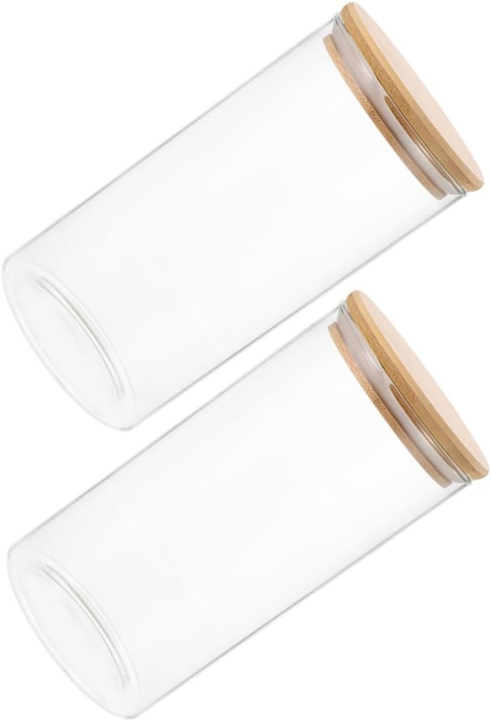 DECHOUS 2pcs Storage Jars Airtight Lids Sealing Containers for Tea Nuts and Grains Household Food Boxes Moisture Design