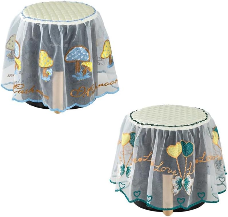 2 Pack Air Fryer Cover Embroidery Lace Digital Air Fryer Dust Cover Top Covers for Compact Airfryer Oven Coffee Maker Electric Pressure Cooker Rice Cooker Countertop Kitchen Small Appliance