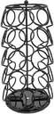 Coffee Capsule Rack, 35 Holes Coffee Cup Capsule Rotating Rack Coffee Capsule Dispenser Display Holder 360° Rotating Rack Stand Black
