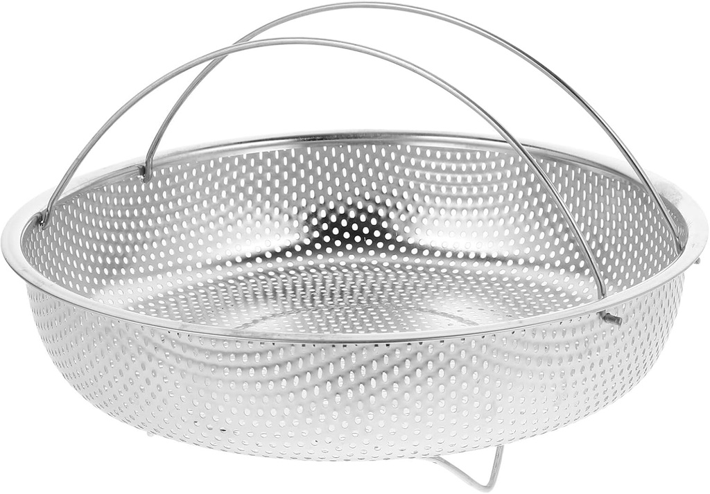 Kichvoe Stainless Steel Steamer Basket with Handle 8.85 Inch Multi-Layer Kitchen Food Steamer Rack for Home Cooking Baby Food and Vegetables