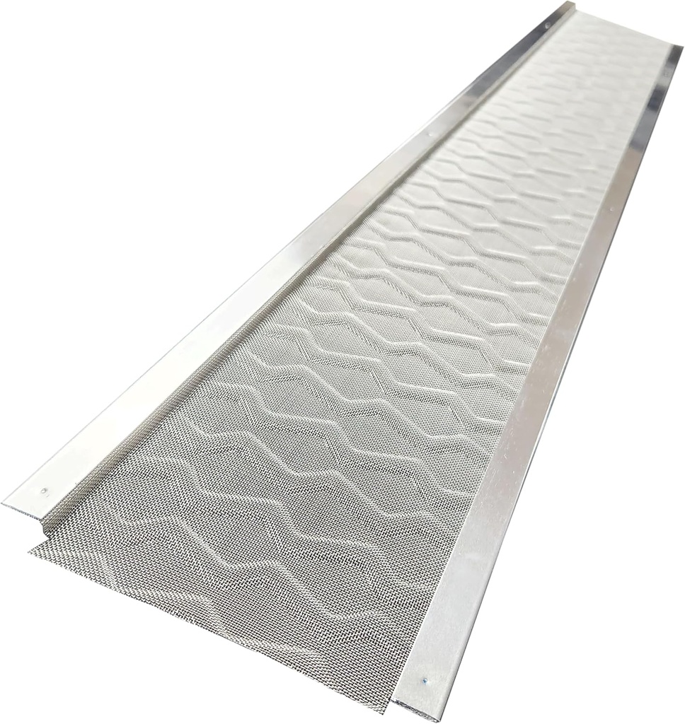 R & G Home and Yard Gutter Guard - True 45 FT Set (5.9 in x 45 in, 12 PCS), Fit 5 Inch Gutter and Smaller Gutters - Premium Stainless Steel Micro Mesh Gutter Guards - Contractor Grade, Easy DIY