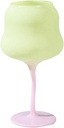 500Ml/17oz Color Vintage Home Goblet, Creative Personality Home Decoration Wine Glass - Yellow