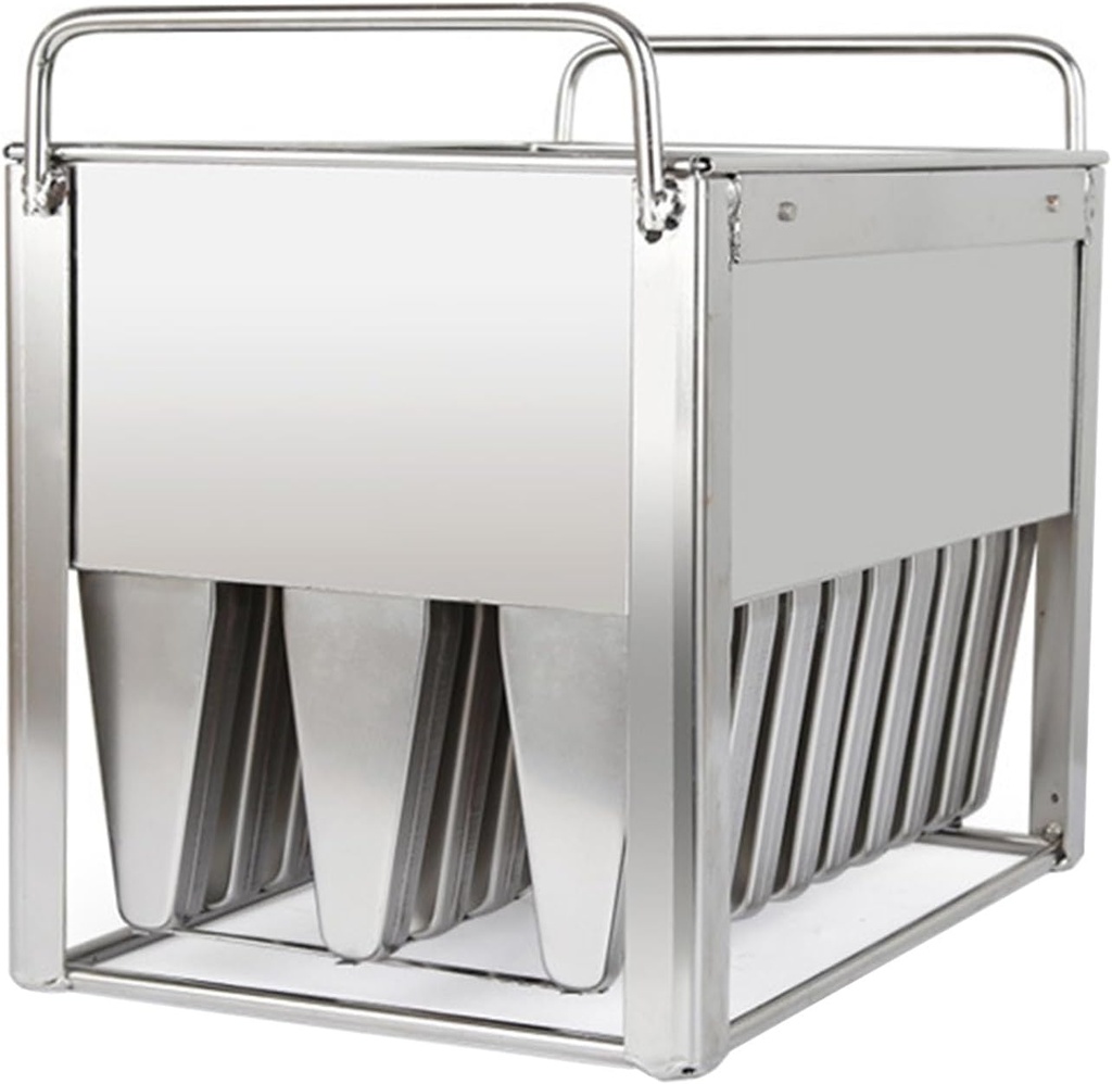 Stainless Steel Popsicle Mold,Commercial Popsicle Maker,30 Grooves for Ice Cream Molds,Efficient,for Home Commercial (B)