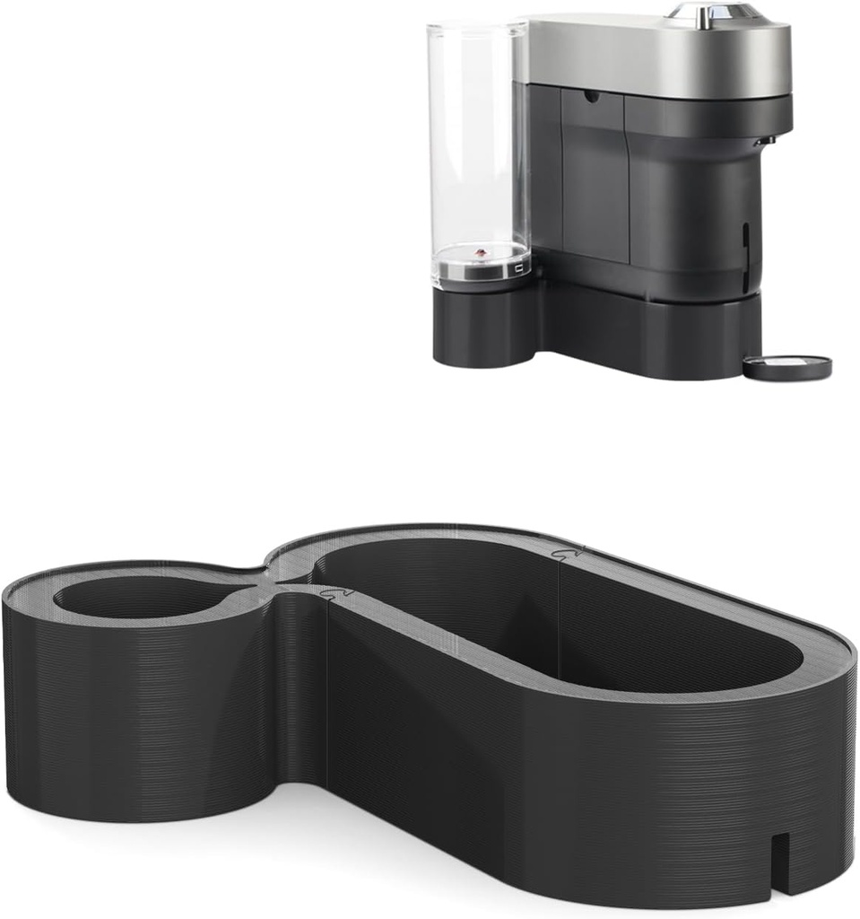 Riser Stand for Nespresso Vertuo Pop+, 3D Printed Coffee Machine Elevation Stand, Compatible with Standard and Deluxe Models, Accommodates Cups with Height Up to 7.48" or Shorter, Fits for YETI Rambler 20 oz Tumbler and Contigo Huron 16 oz Travel Mug