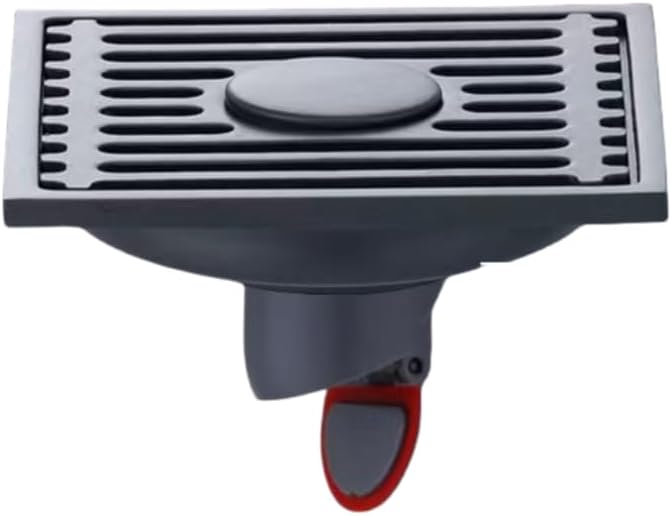 Invisible Floor Drain 304 Stainless Steel Floor Drain Thickened Bathroom Shower Room Large Displacement 6Mm Gray Dual Use