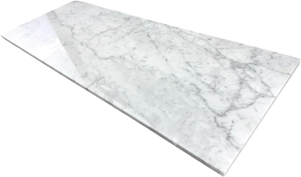 Custom Size | White Carrara Marble Rectangle Shower Bench | Tile Shower Seat for Schluter Kerdi Board, VEVOR, The Original Granite Bracket