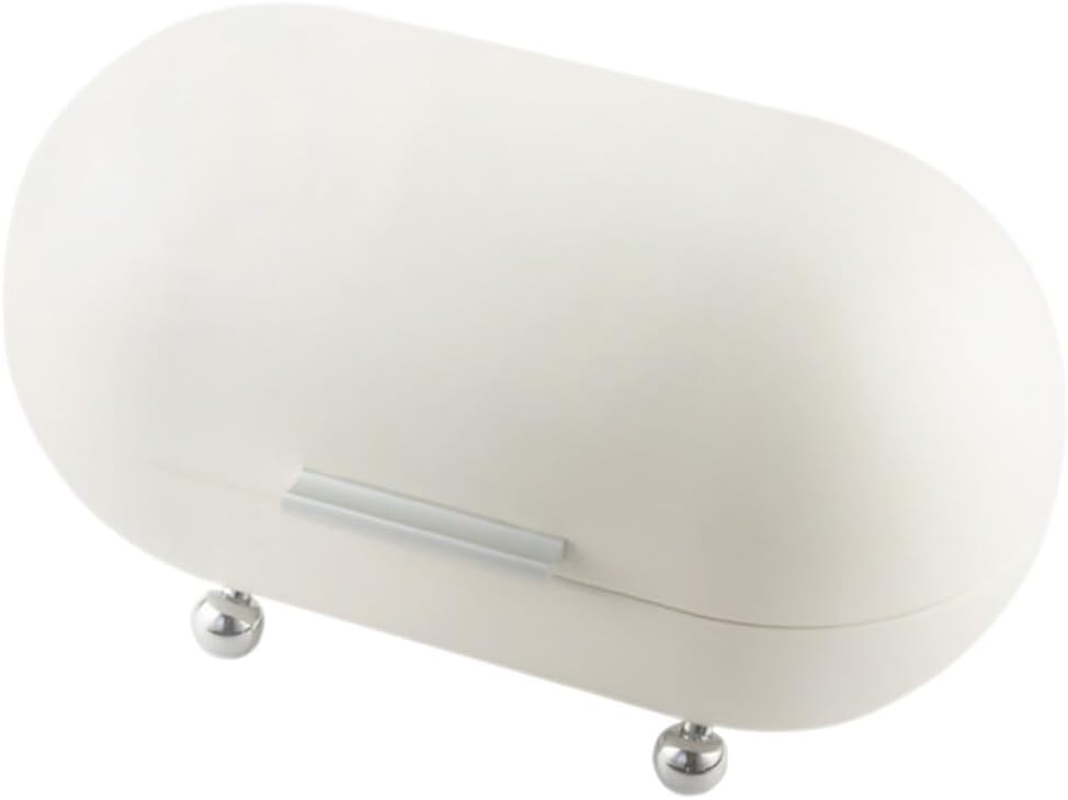 IMIKEYA Metal Bread Box Bin, 34x20cm Multi-purpose Sundries Storage Container Bread Holder Dessert Saver Dispenser for Kitchen Countertop Pastry Kitchen Pantry Organizer