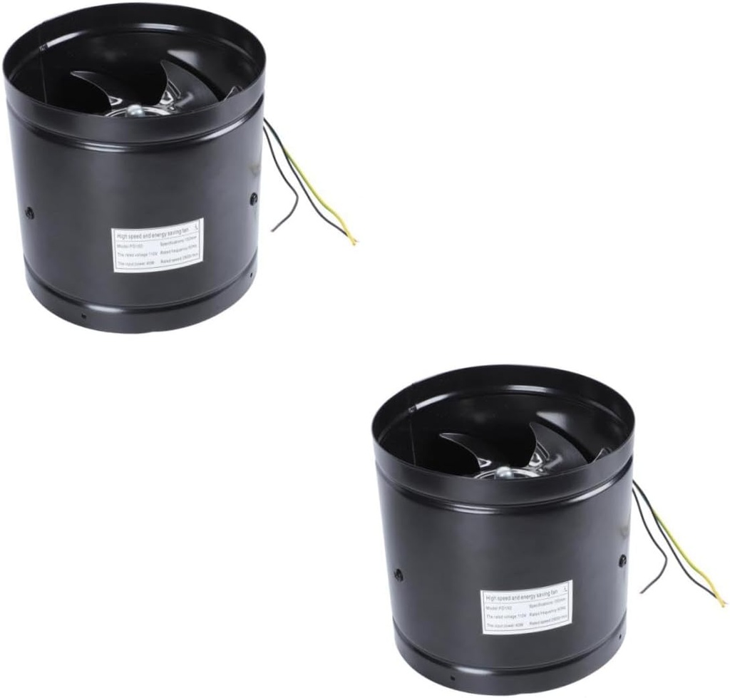 DOITOOL 2pcs Ventilation Exhaust Fan Ducted for Factories and Restaurants High Airflow Quiet for Attics Basements and Kitchens