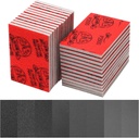 24 Pcs 3 x 4 Inch 180-3000 Grit Sanding Sponge Set, Anglecai Ultra Fine Sanding Sandpaper Pads Soft Foam Sand Block Sponge for Wet Dry Sandpaper Pads for Plastic Model Metal Wood Furniture Polishing