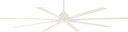 MINKA-AIRE F896-84-WHF LED Xtreme H2O 84 Inch Outdoor Ceiling Fan with DC Motor in Flat White Finish
