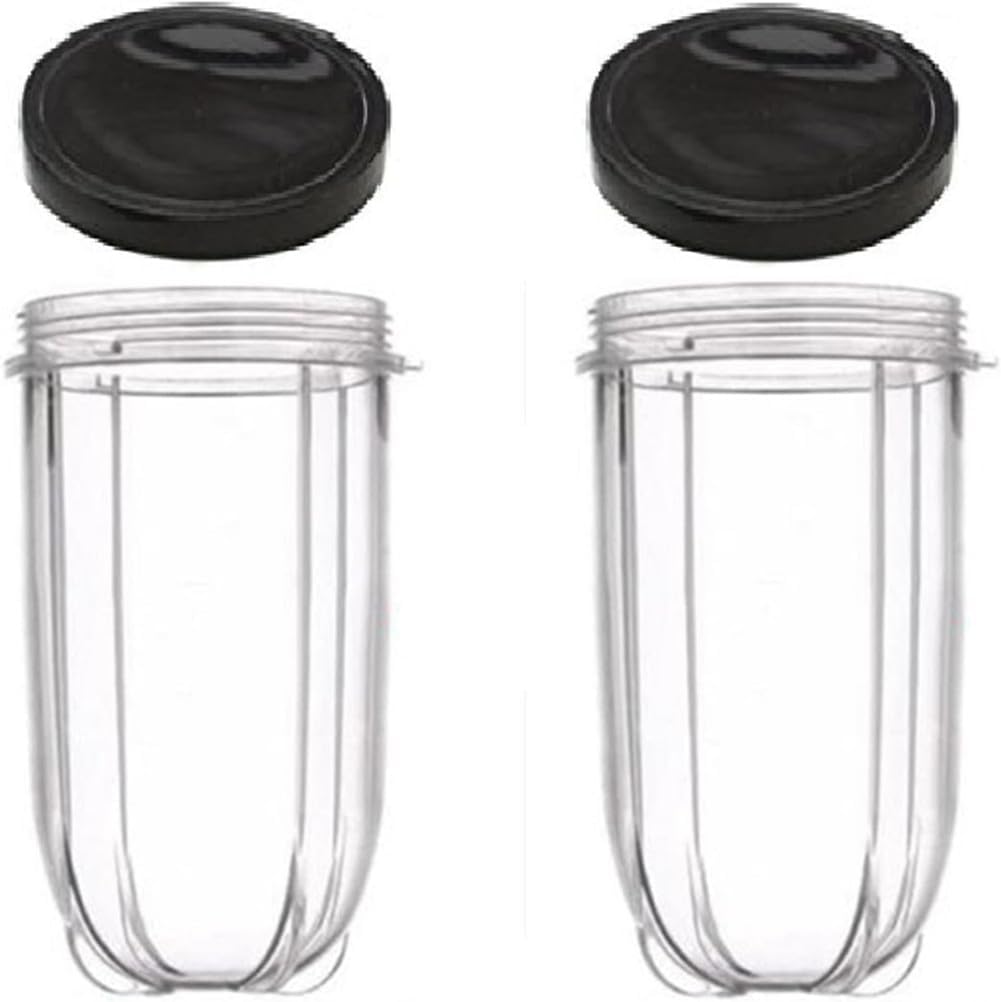 Pack of 2 16 Ounce Tall Jar Cups for Magic Bullet Blender Juicer 250W mb1001Series G_APOK