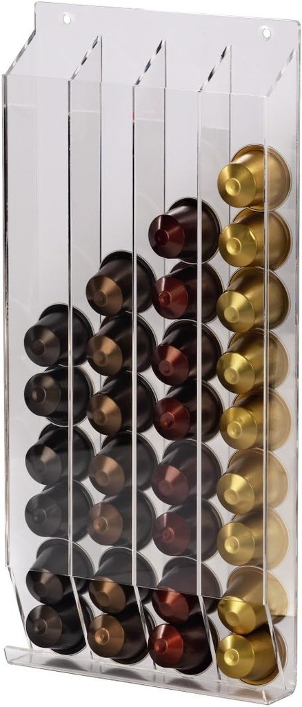 Xavax Acrilico Coffee Capsule Stand for Nespresso | 40 Capsules - Transparent