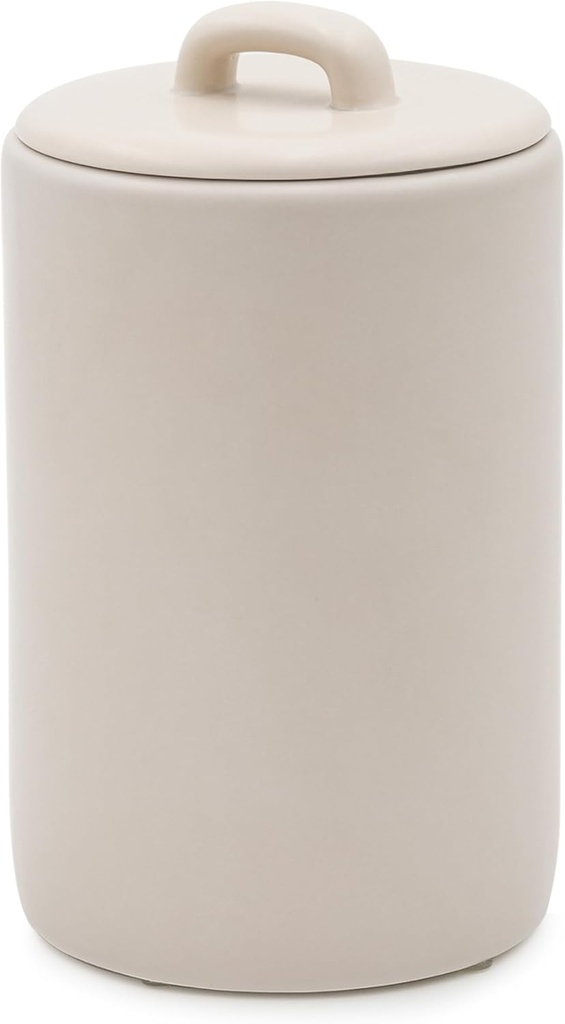 Ceramic Food Storage Jars, 37 Oz, Airtight Lid Handle,Kitchen Canisters for Grounds Coffee, Coffee Pods, Tea, Flour, Sugar, Rice, Pantry Organization or Kitchen Countertop Containers set