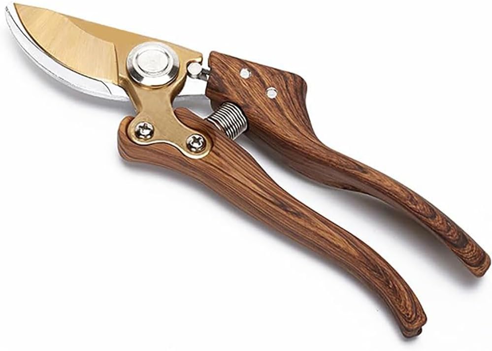 Gardening Shears Japanese Floral Branch Cutters Hand Held Pruners for Gardening Heavy Duty Pruning Shears for Garden Wood Grain (Like wood)