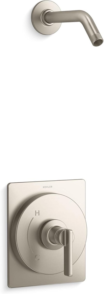 Kohler KTLS35914-4-BN Castia by Studio McGee Shower Only Trim Package with Shower Arm Vibrant Brushed Nickel