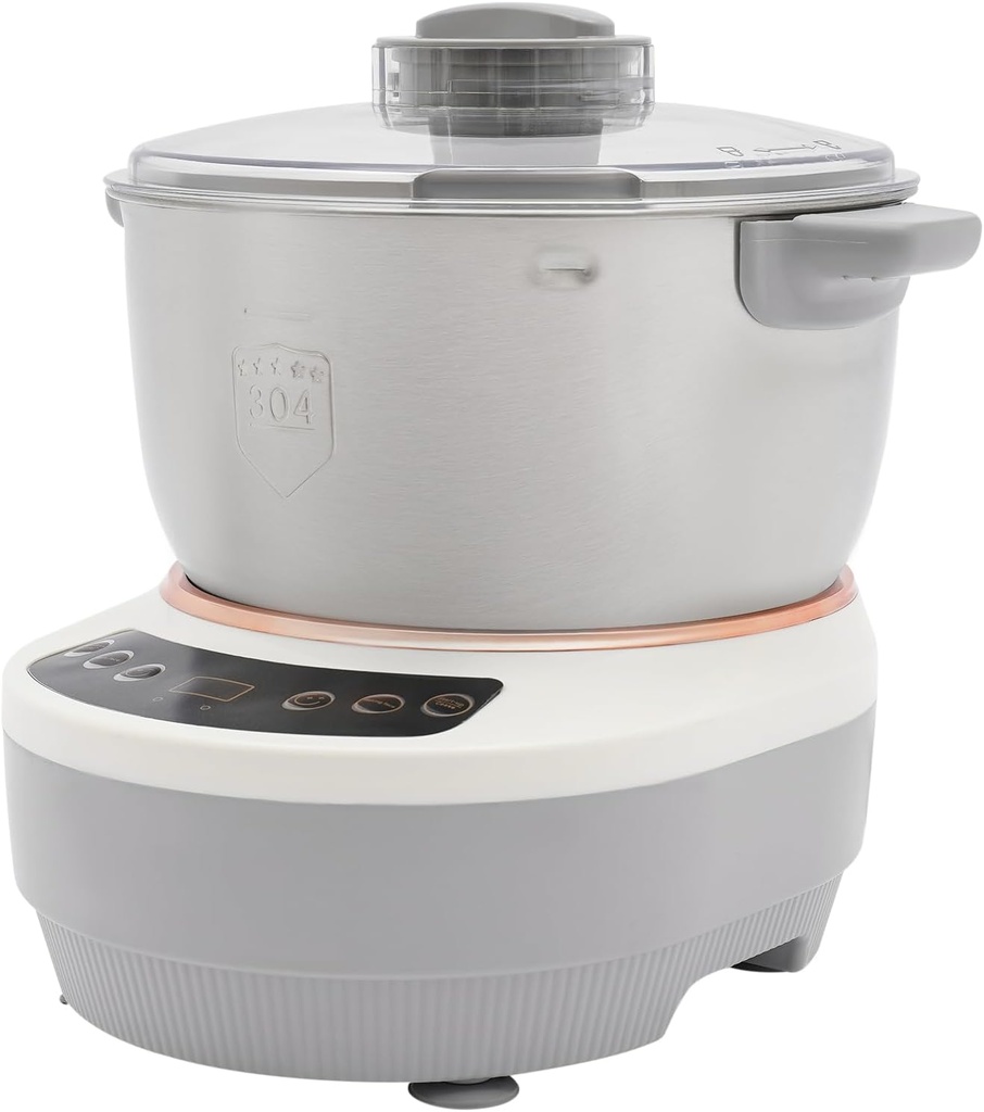 Dough Maker with Ferment Function & 5L 304 Stainless Steel Bowl, Dough Mixer Household Bread Mixer for Pizza, Roti, Dumplings, and Sourdough Kneading Machine with Face-up Touch Panel