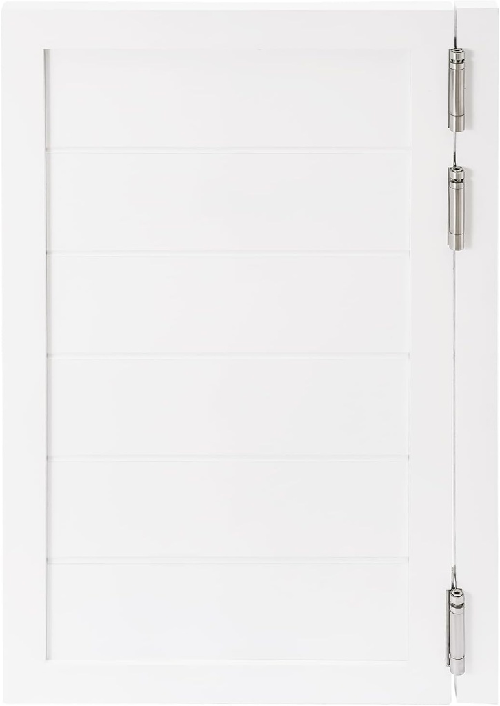 23.6x35.4in Swinging Door Cafe Doors,Interior Solid Wood Swing Door with 3 Spring Hinges,Retro Porch Single Half Saloon Door for Kitchen Entrance Partition Room Aisle (White)