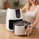 Skewer Stand Air Fryer Rack, Air Fryer Grill Accessories Kit with 24 Skewers, Stainless Steel Round Barbecue Rack & Vertical Hanging Meat Skewers for Air Fryer For Chicken On Smoker Oven (Silver)