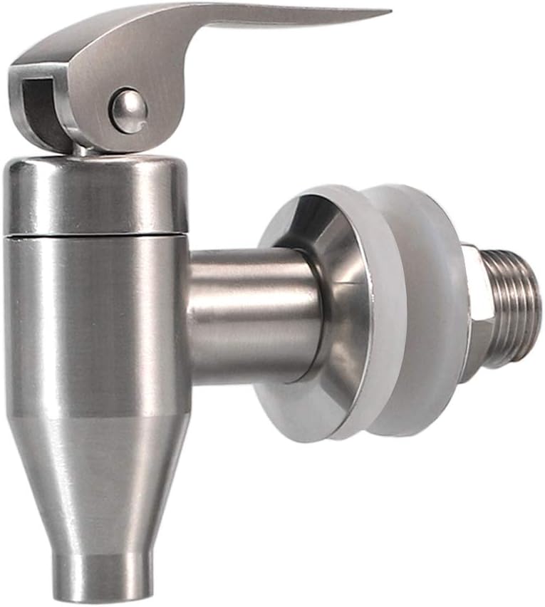 Stainless Steel Beverage Water Drink Dispenser Durable Replacement Push Style Spigot Faucet Food Grade Polished Finished