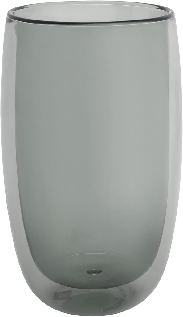 ZWILLING Sorrento 2-pc Double-Wall Latte Glass Set - Smoke Grey