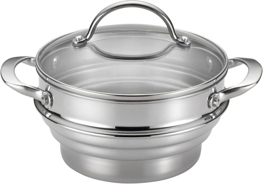Anolon Classic Stainless Steel Universal Covered Steamer Insert