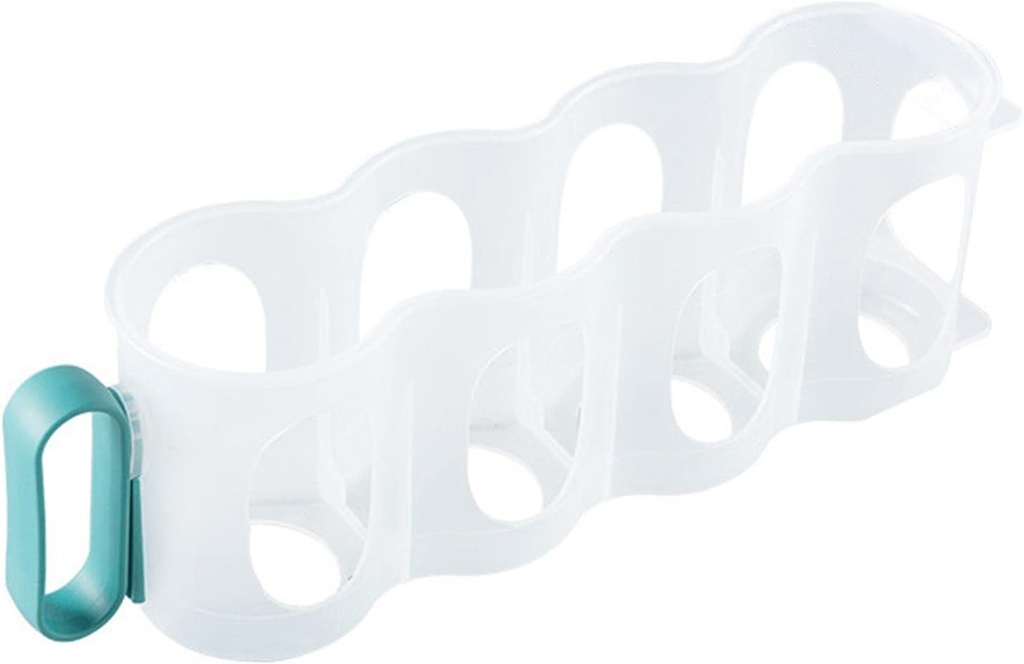 Storage Organizer Coke Cans Holders 4 Grids Drink Can Organizers for Refrigerator Shelf Countertops Pantry (Green)