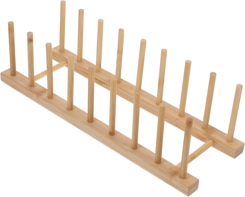 Cabilock Dish Drying Rack Slot Vertical Plate Organizer for Kitchen Counter Space Saving Bowl Storage Nonslip Design Efficient Utensil Arrangement Maximizes