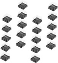 Healifty 150 Pcs Transparent Moon Cake Boxes Small Cake Holders Dessert Packing Containers Seal for Wedding Birthday Party Treats